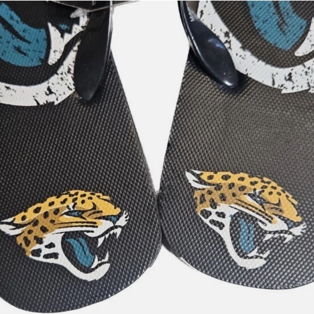 Jacksonville Jaguars Sandals Flip Flops‎ Shoes Mens Medium NFL Football FOCO